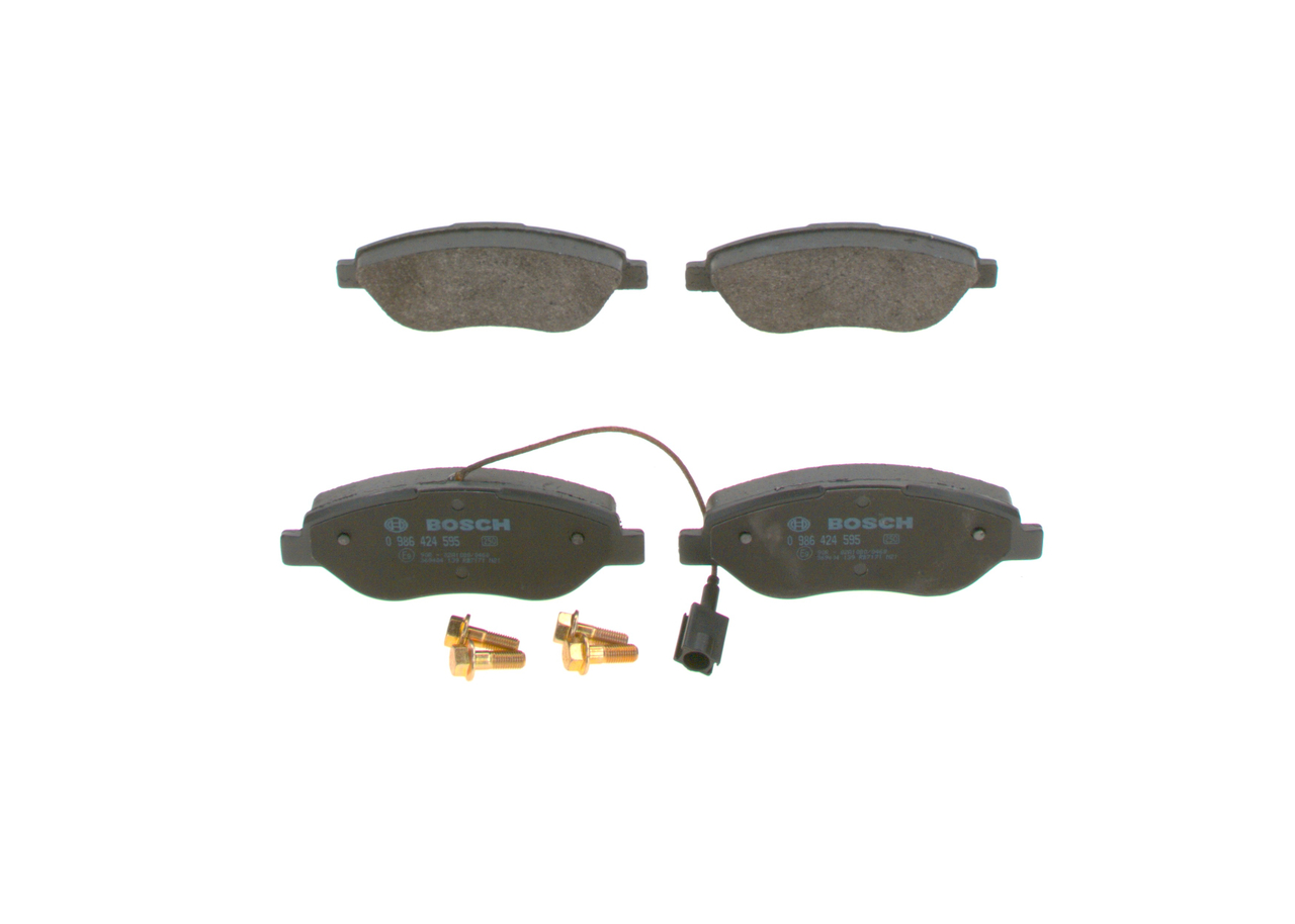 Колодки гальмівні дискові ВЕНТИЛ FIAT BRAVO II (198_) 1.4 2006.11-2016.12 BOSCH (0 986 424 595) Bosch фото 2
