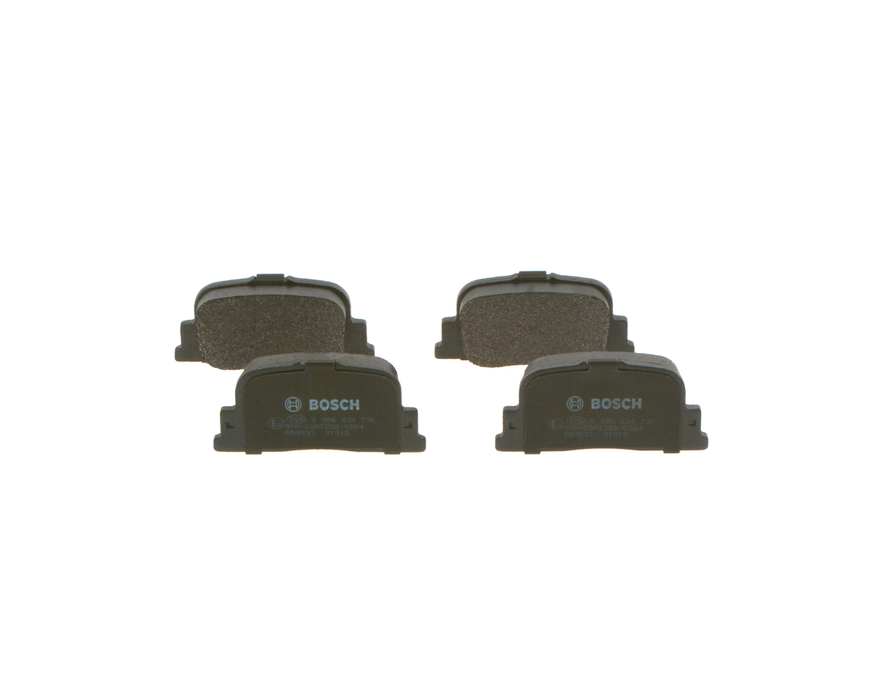 Колодки гальмівні дискові TOYOTA CAMRY ЛІФТБЕК (_V3_) 2.4 2001.08-2006.11 BOSCH (0 986 424 730) Bosch фото 2