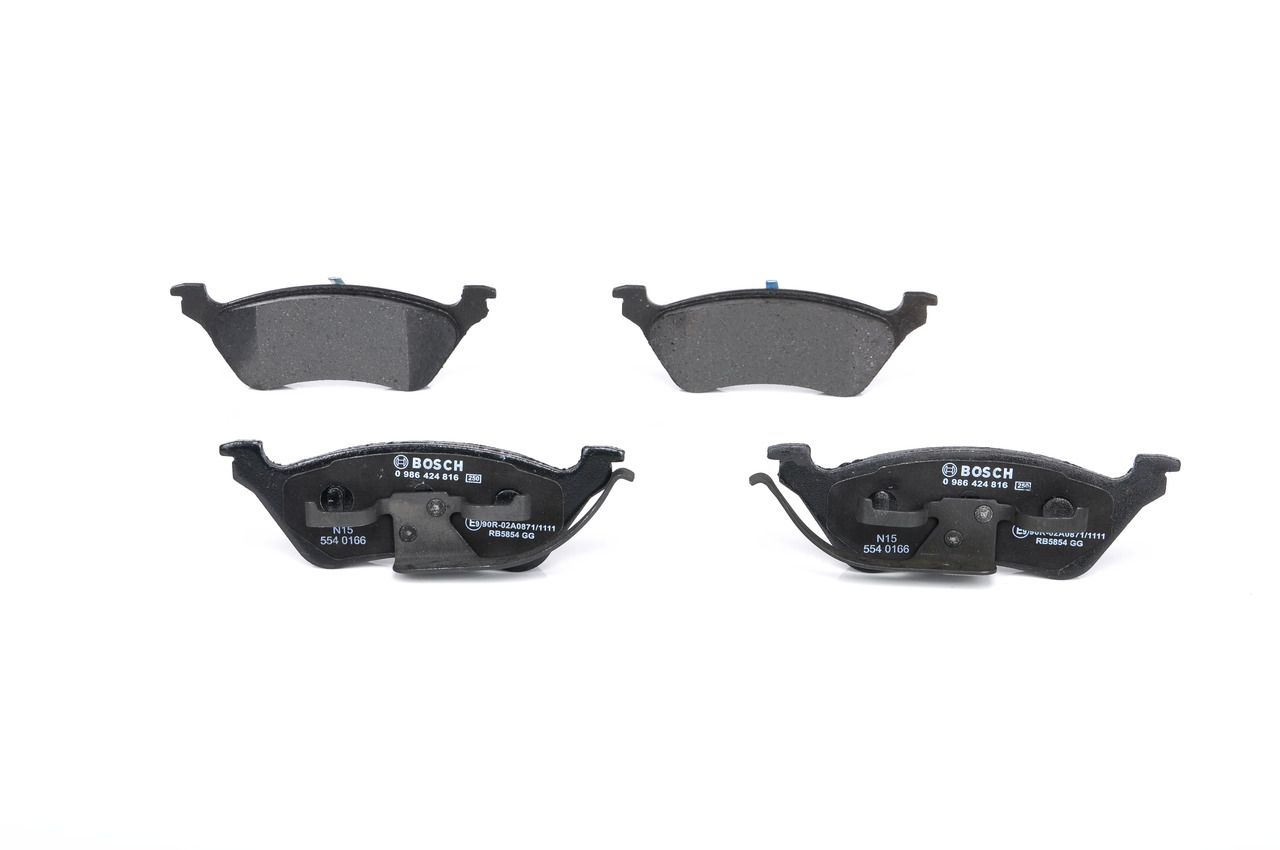 Колодки гальмівні дискові CHRYSLER VOYAGER IV (RG, RS) 2.5 1999.09-2008.12 BOSCH (0 986 424 816) Bosch фото 2