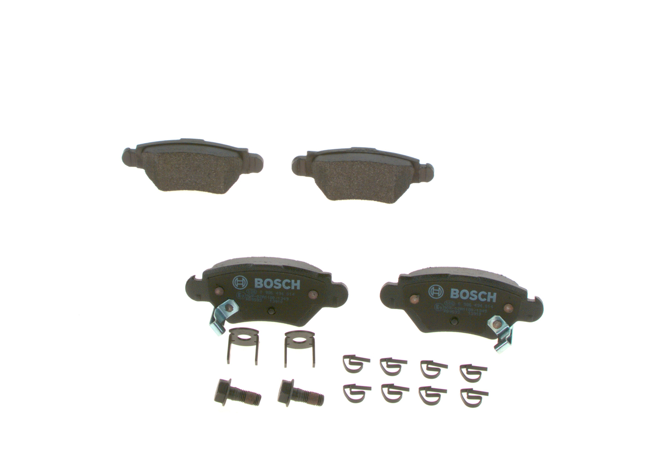 Колодки гальмівні дискові OPEL ASTRA G CLASSIC ЛІФТБЕК (T98) 1.4 2004.03-2009.07 BOSCH (0 986 494 014) Bosch фото 2