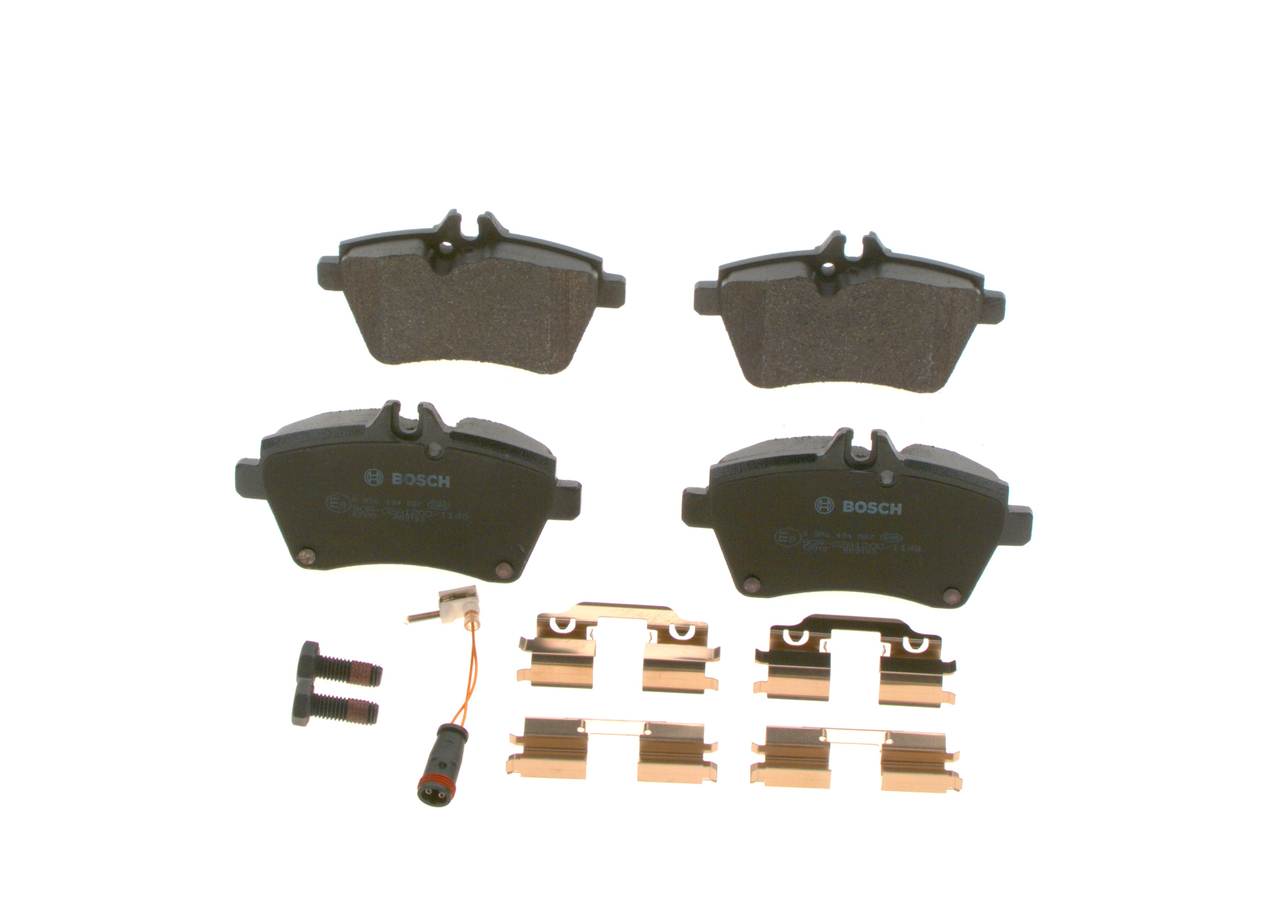 Колодки гальмівні дискові MB A-CLASS (W169) 1.5 2004.04-2012.06 BOSCH (0 986 494 087) Bosch фото 7