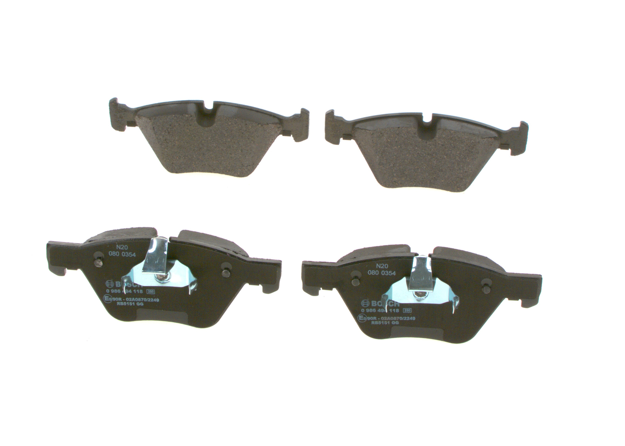Колодки гальмівні дискові BMW X1 2009 -, Z4 2009 -, 3 2005 -, 5 2003 - BOSCH (0 986 494 118) Bosch фото 2