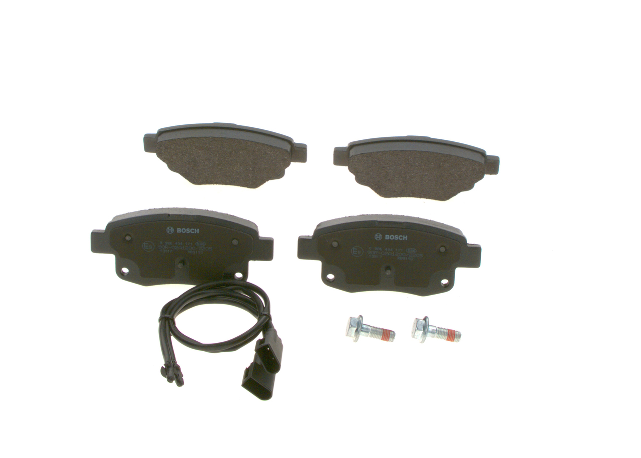 Колодки гальмівні дискові FORD TRANSIT ФУРГОН (FA_ _) 2.2 2006.04-2014.12 BOSCH (0 986 494 171) Bosch фото 2