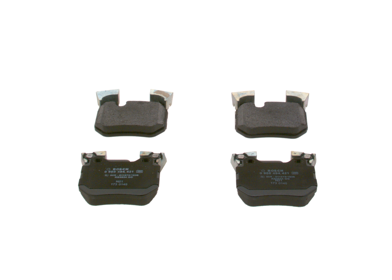 Колодки гальмівні дискові BMW 1 (E81) 3.0 2006.09-2012.09 BOSCH (0 986 494 421) Bosch фото 2