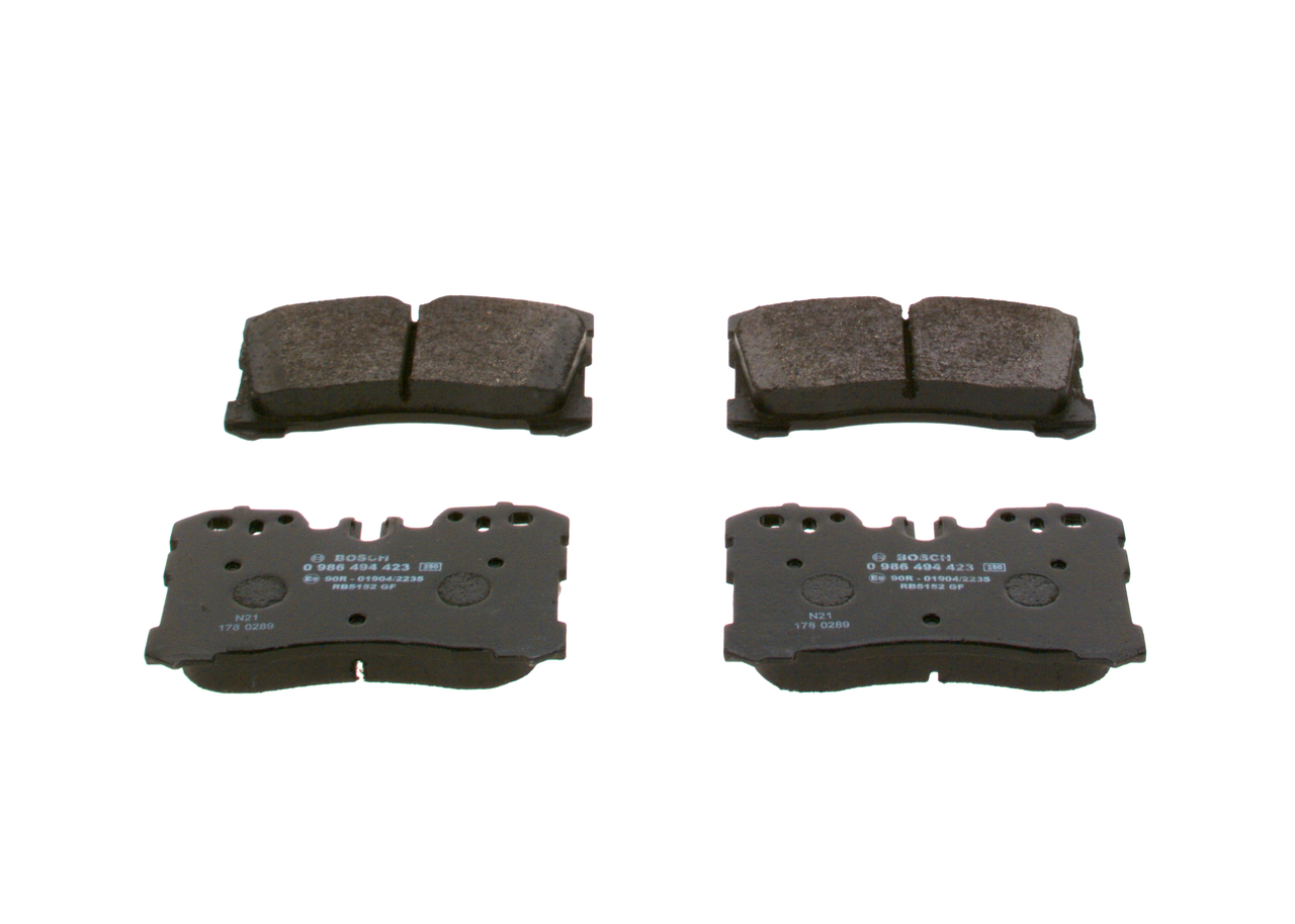 Колодки гальмівні дискові LEXUS LS (_F4_) 4.6 2006.04- BOSCH (0 986 494 423) Bosch фото 2
