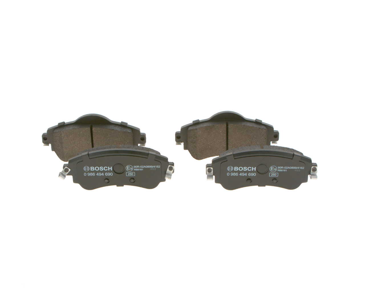 Колодки гальмівні дискові CITROEN C4 II (NC_) 1.6 2009.02- BOSCH (0 986 494 690) Bosch фото 2