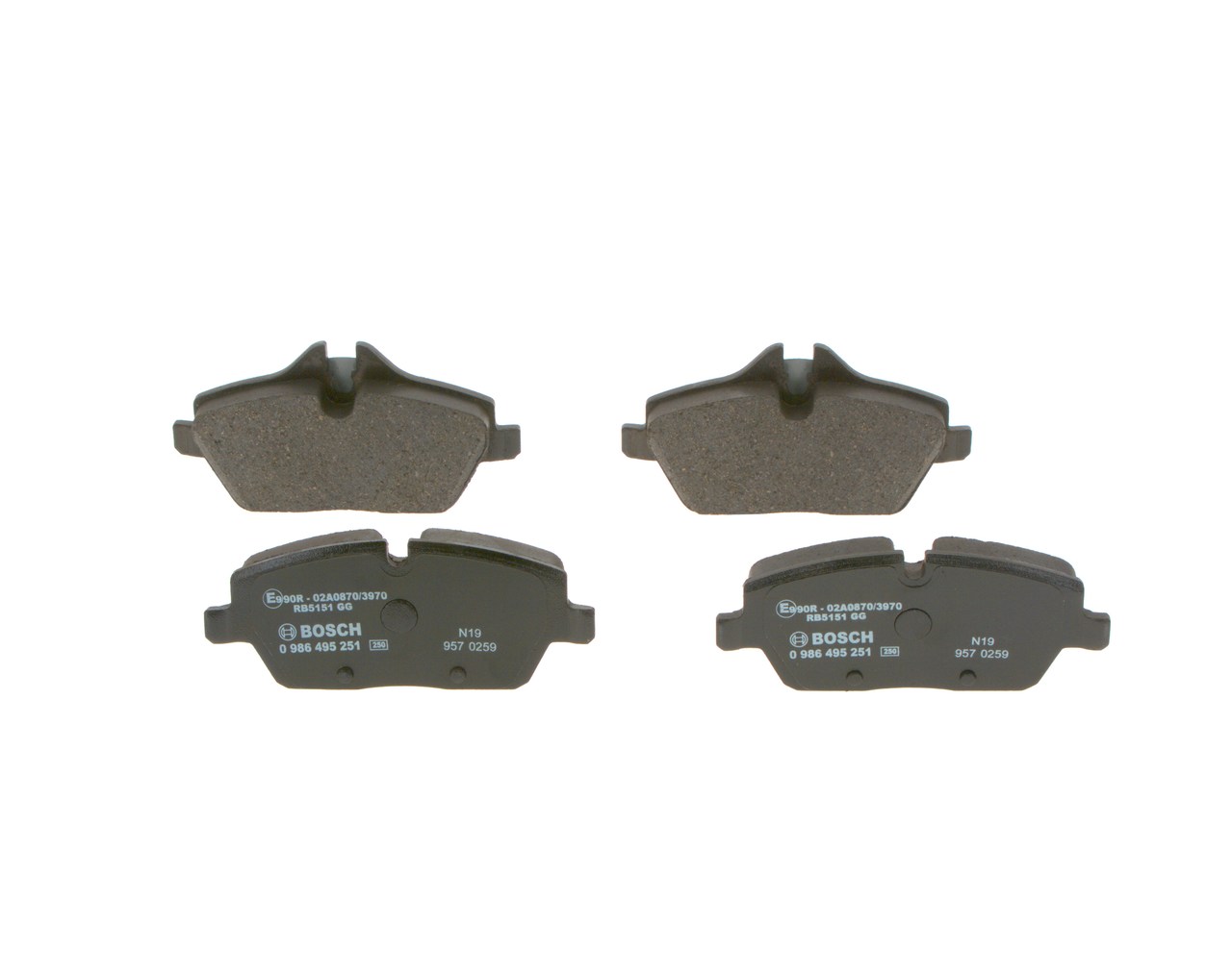 Колодки тормозные (передние) BMW 1 (E81/E82/E87/E88) 04-13/2 (F45) 14-18 заменен на 0986494588 фото 11