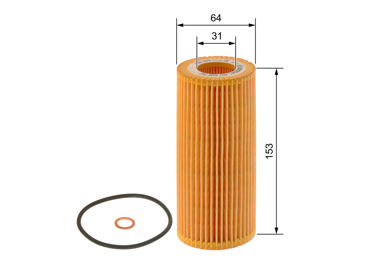 Фільтр масляний BMW 3 (E46/E90) /5 (E60/E61)/7 (E65-67) 2.5-3.5d Bosch фото 9