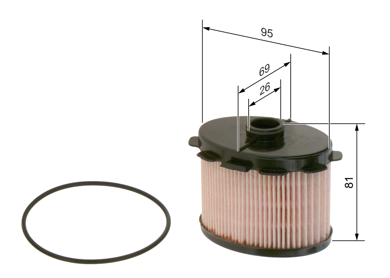 Фільтр паливний Citroen Berlingo/Peugeot Partner 1.9D (DW8) 98- Bosch фото 9