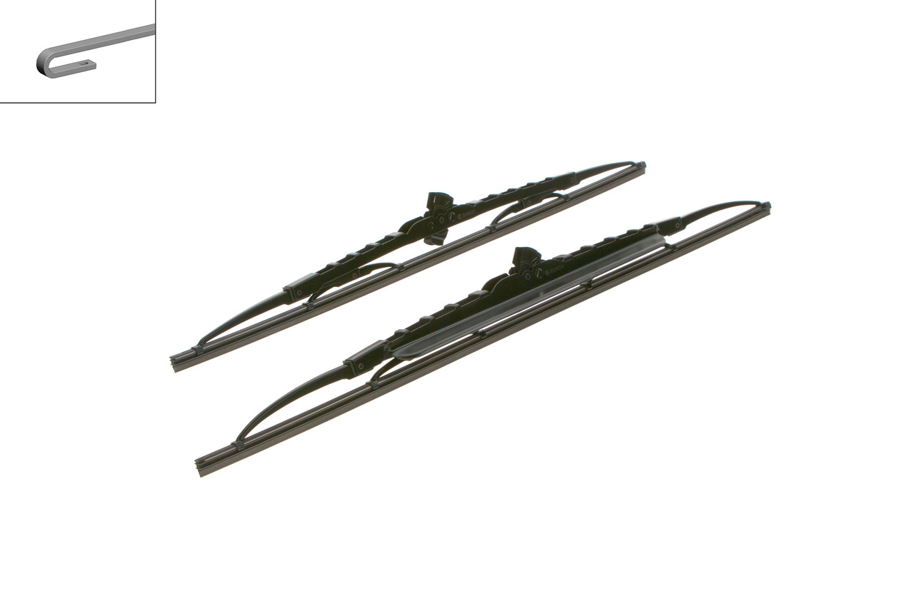 Щітка склоочисника К-Т КАРКАСНИЙ TWIN 550/475 MM 728S BOSCH (3 397 001 728) Bosch фото 2