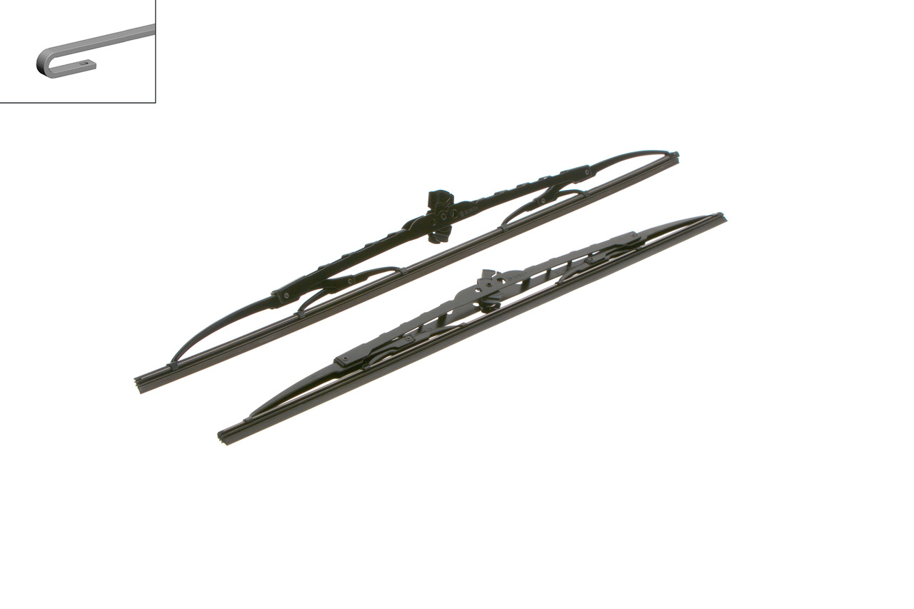 Щітки склоочисника (550/480mm) Ford Focus/Mitsubishi L200 98-15 Bosch фото 8