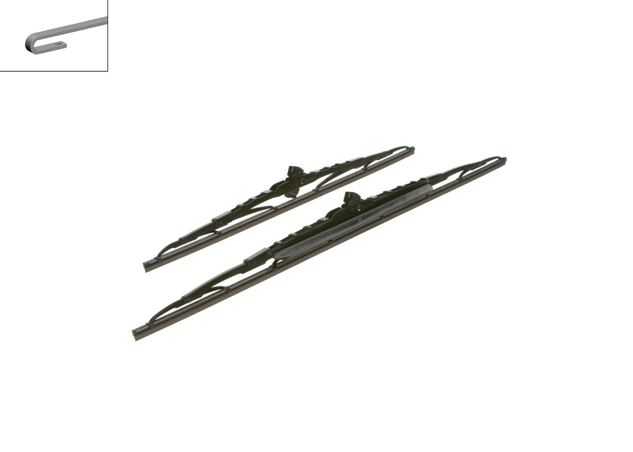 Щітка склоочисника К-Т КАРКАСНИЙ TWIN 600/450 MM 604S BOSCH (3 397 118 303) Bosch фото 2