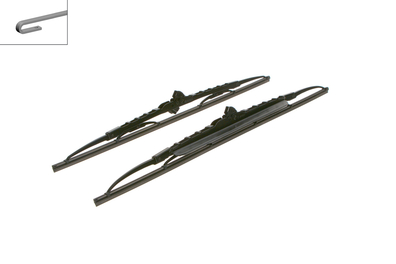 Щітка склоочисника К-Т КАРКАСНИЙ TWIN 530/475 MM 533S BOSCH (3 397 118 406) Bosch фото 2