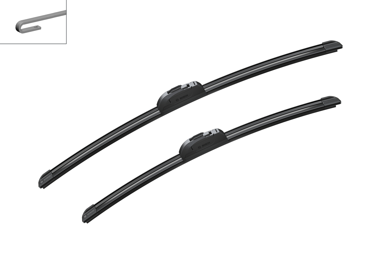 Щітки склоочисника (550/475mm) Ford Focus/Mazda 6/Toyota/Mitsubishi L200 98-15 (бескаркасні) Bosch фото 10