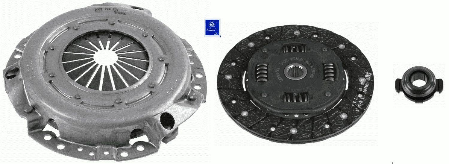 Комплект зчеплення CITROEN: BERLINGO (96>2002) 1.8I, BX 1.6, 1.6I, 1.9, 1.9I, XANTIA SACHS (3000 561 001) SACHS фото 2