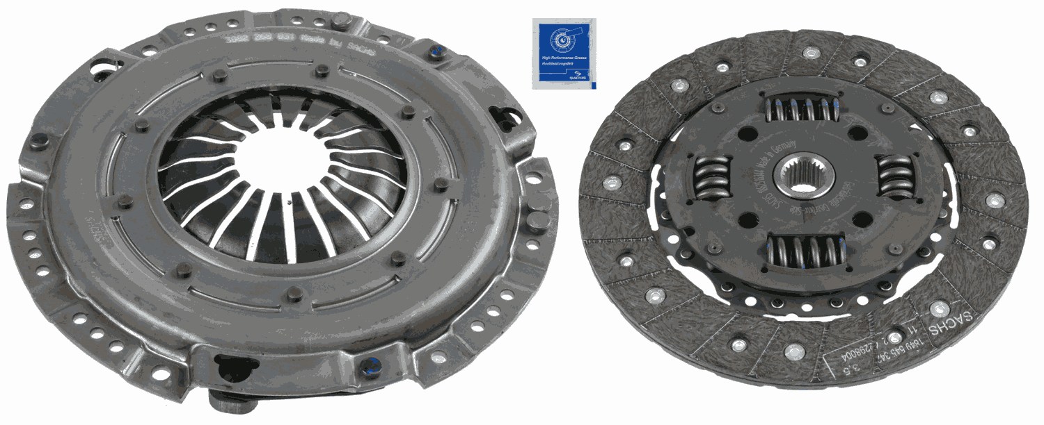 Комплект зчеплення OPEL: ASTRA G (98>2005) 2.0I, VECTRA B (95>99) 1.6I, 1.8I, 2.0I/V SACHS (3000 839 101) SACHS фото 2
