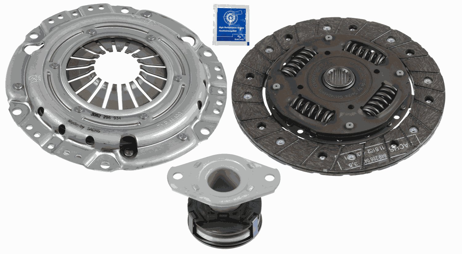 Комплект зчеплення SKODA FABIA I COMBI (6Y5) 1.4 2000.04 - 2003.05 SACHS (3000 842 803) SACHS фото 2