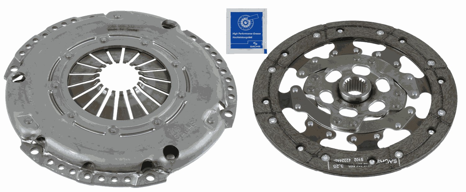 Комплект зчеплення FORD: FOCUS (2004>) 2.0I, FOCUS C-MAX (03>07) 1.8I, 2.0I, FOCUS C SACHS (3000 951 022) SACHS фото 2