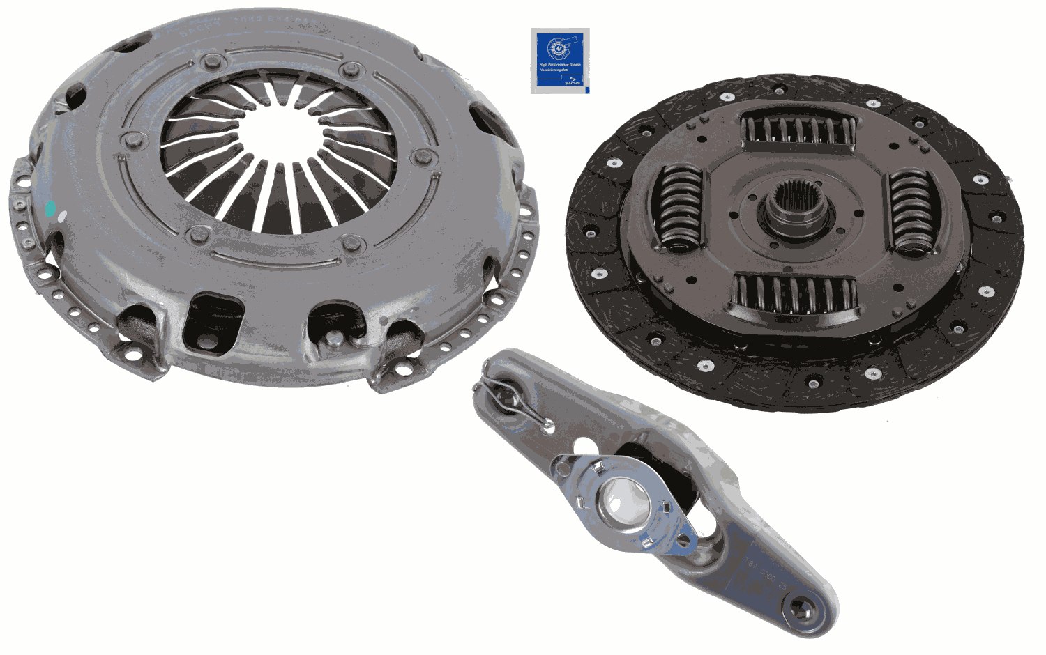 Комплект зчеплення SEAT CORDOBA (6L2), IBIZA III (6L1), SKODA FABIA I (6Y2), ROOMSTE SACHS (3000 951 575) SACHS фото 2