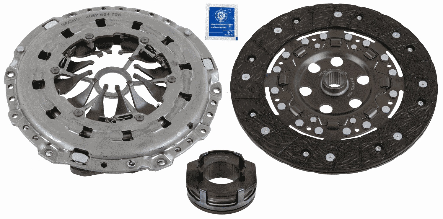 Комплект зчеплення AUDI: A3 (8V1, 8VK), 1.8 TFSI, A3 CABRIOLET (8V7, 8VE), 1.8 TFSI, SACHS (3000 952 002) SACHS фото 2