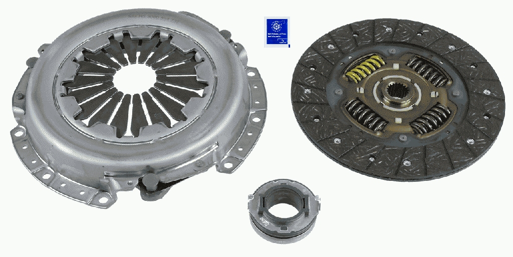 Комплект зчеплення KIA CERATO I ЛІФТБЕК (LD) 1.6 2004.04 - 2009.12 SACHS (3000 954 232) SACHS фото 2