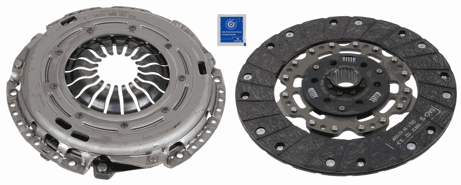 Комплект зчеплення VW TIGUAN (5N_) 2.0 TFSI 4MOTION 2007.09 - 2018.07 SACHS (3000 970 018) SACHS фото 2