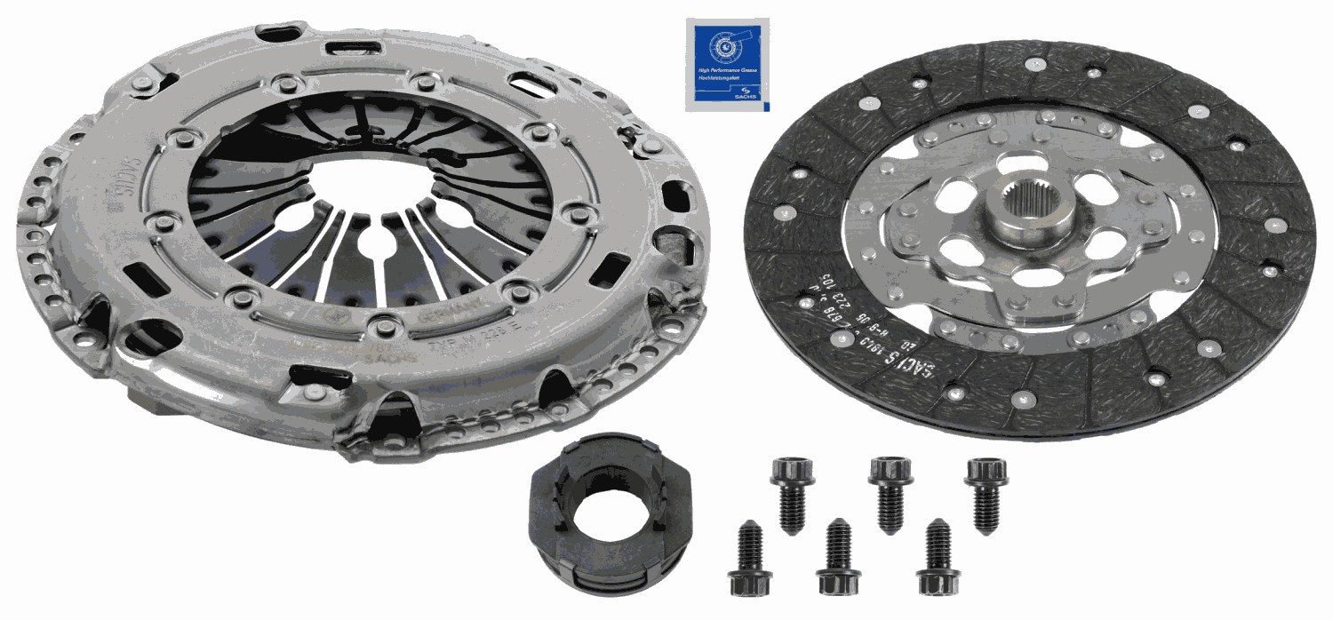 Комплект зчеплення VW TRANSPORTER T5 ФУРГОН (7HA, 7HH, 7EA, 7EH) 1.9 TDI 2003.04 - 2 SACHS (3000 970 058) SACHS фото 2