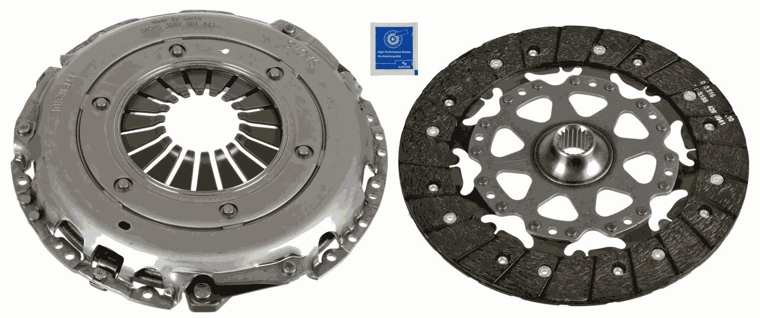 Комплект зчеплення NISSAN PRIMERA (P12), PRIMERA HATCHBACK (P12), PRIMERA УНИВЕРСАЛ SACHS (3000 970 090) SACHS фото 2