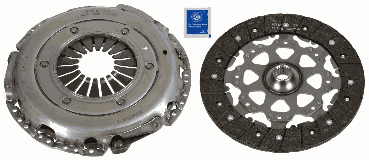 Комплект зчеплення RENAULT : MEGANE CC (EZ0/1_)ИНФОРМАЦИЯ 1.9 DCI (EZ0J, EZ1S) (96 К SACHS (3000 970 097) SACHS фото 2