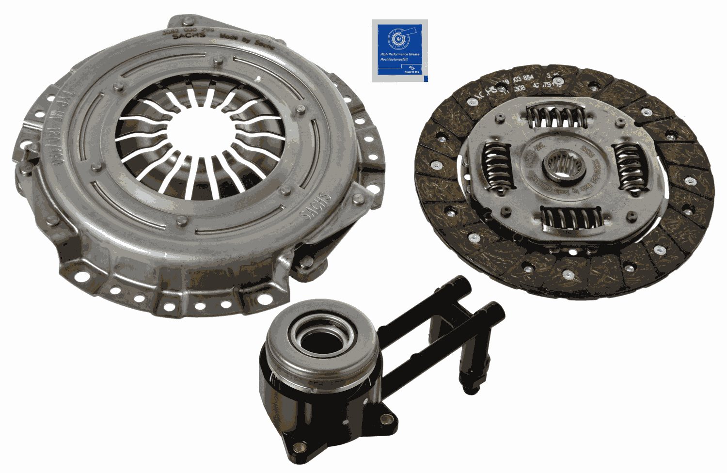 Комплект сцепления FORD FIESTA 1.3 02- KIT+CSC IS SACHS (3000 990 085) SACHS фото 2