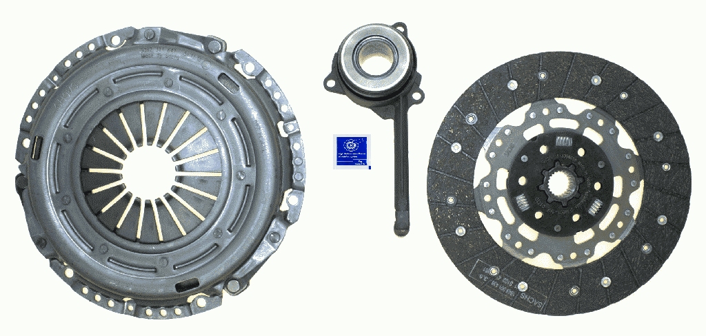 Комплект зчеплення FORD GALAXY I (WGR) 1.9 TDI 2003.02 - 2006.05 SACHS (3000 990 232) SACHS фото 2