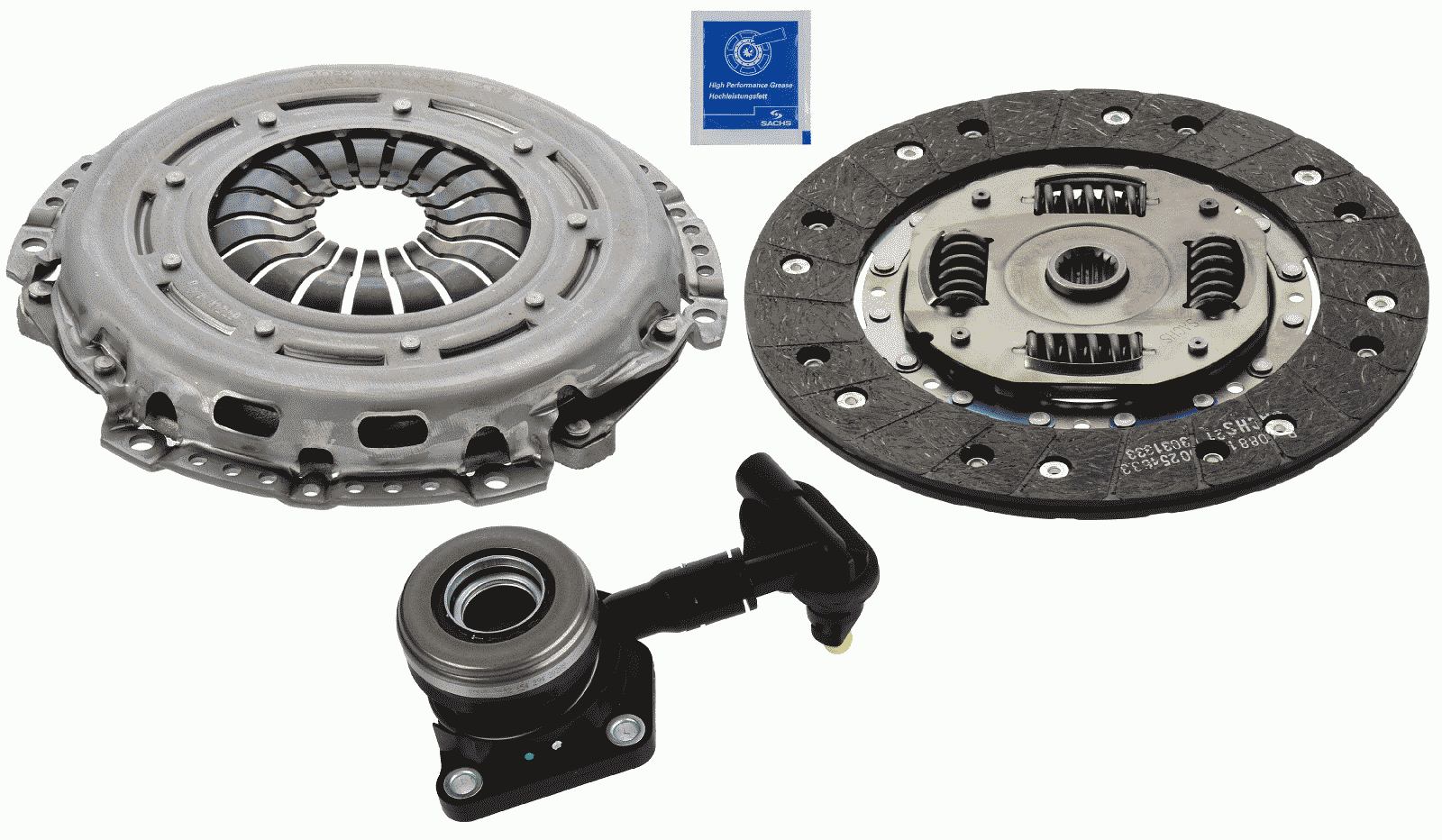 Комплект сцепления FORD C-MAX II (DXA/CB7, DXA/CEU), GRAND C-MAX (DXA/CB7, DXA/CEU), SACHS (3000 990 342) SACHS фото 2
