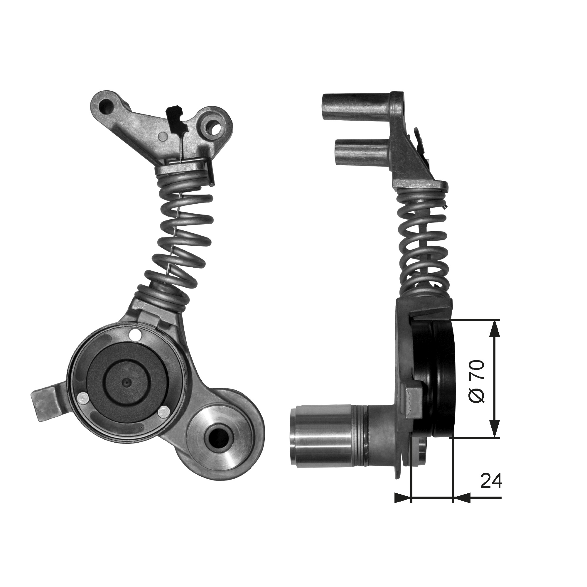 Роликовий модуль натягувача ременя AUDI A6 C6 (4F2) 3.0 QUATTRO/2004.04 - 2011.08 GATES (T38406) Gates фото 2