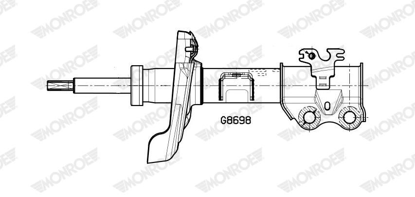 Амортизатор газомасляний TOYOTA COROLLA (_E21_) 19> ПЕРЕД ЛІВ MONROE (G8698) Monroe фото 2