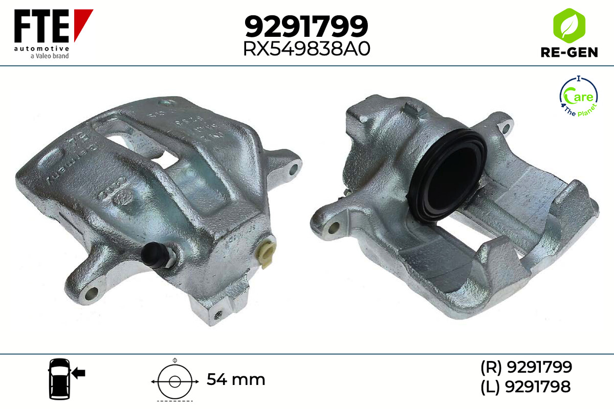 Супорт гальма AUDI A4 B6 8E2 FTE (9291799) FTE фото 2