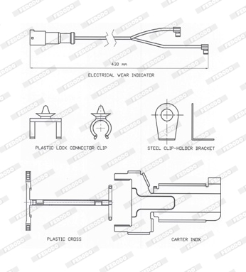 Датчики гальма FE FAI171 для VAN HOOL T-Serie T 915, T 916