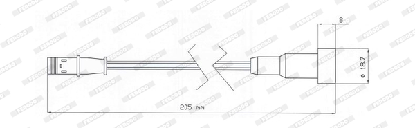 Датчики гальма FE FAI205 для MAN F 90 25.372 DFS,25.372 DFLS