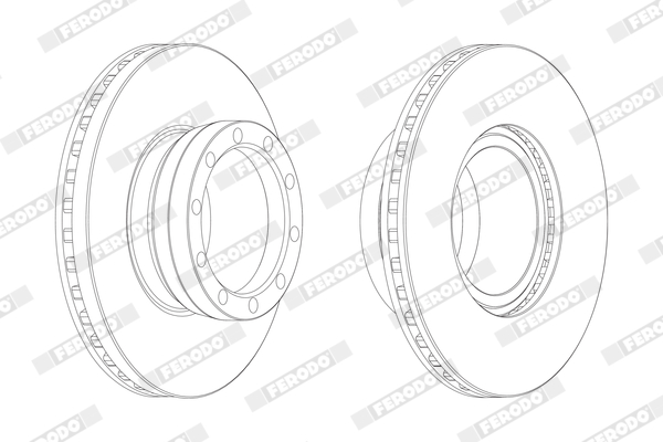Гальмівні диски FE BCR143A для MAN L 2000 9.153 LLS