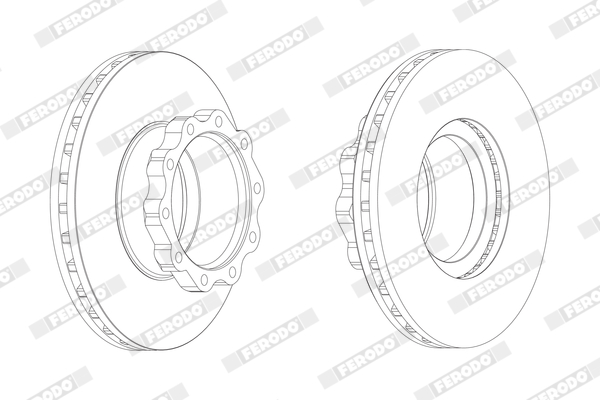 Гальмівні диски FE BCR144A для VOLVO NL NL 313