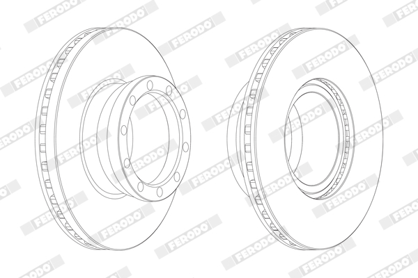 Гальмівні диски FE BCR146A для MAN L 2000 9.153 LLS