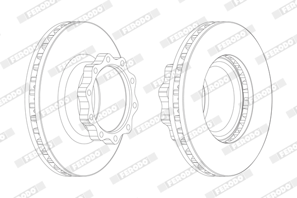 Гальмівні диски FE BCR147A для MAN HOCL 14.240 HOCL-NL