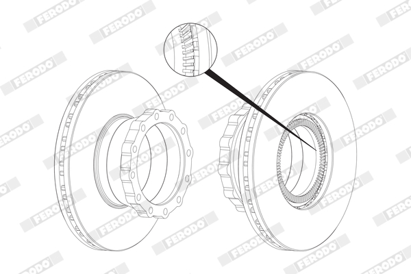 Гальмівні диски FE BCR148A для MAN L 2000 9.153 LLS