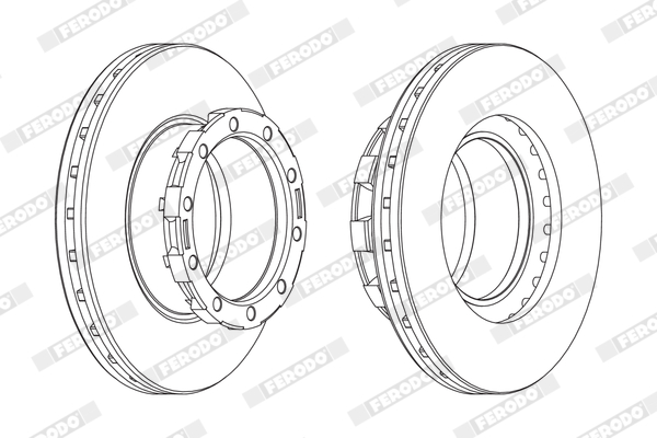 Гальмівні диски FE BCR168A для BOVA Synergy DD 130, DD 138