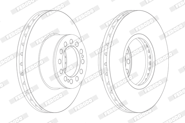 Гальмівні диски FE BCR181A для VOLVO NL NL 323