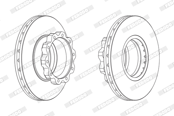 Гальмівні диски FE BCR215A для VOLVO NL NL 202, NL 222, NL 223