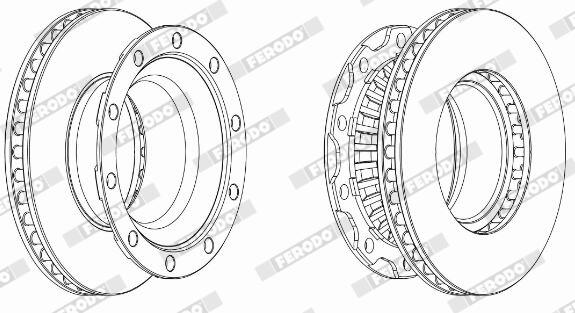 FE BCR172A Диск гальмівний NEOPLAN Starliner N 516/3
