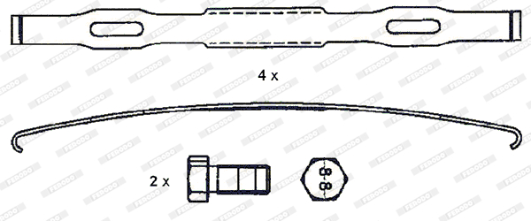 Гальмівні колодки FE FCV1989BFE для VOLVO FM FM 450