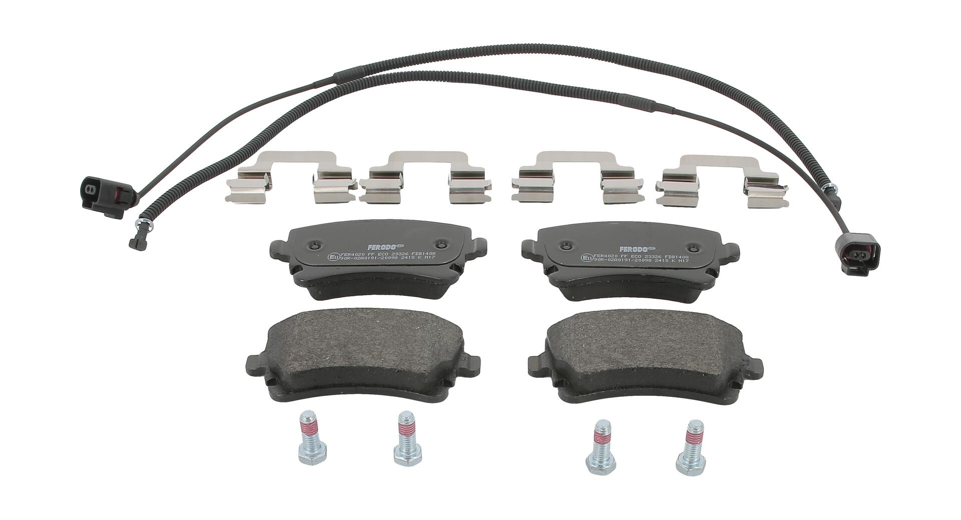 Колодки гальмівні дискові VW PHAETON (3D1, 3D2, 3D3, 3D4, 3D6, 3D7, 3D8, 3D9) 3.0 2002.04-2 FERODO (FDB1408) Ferodo фото 2