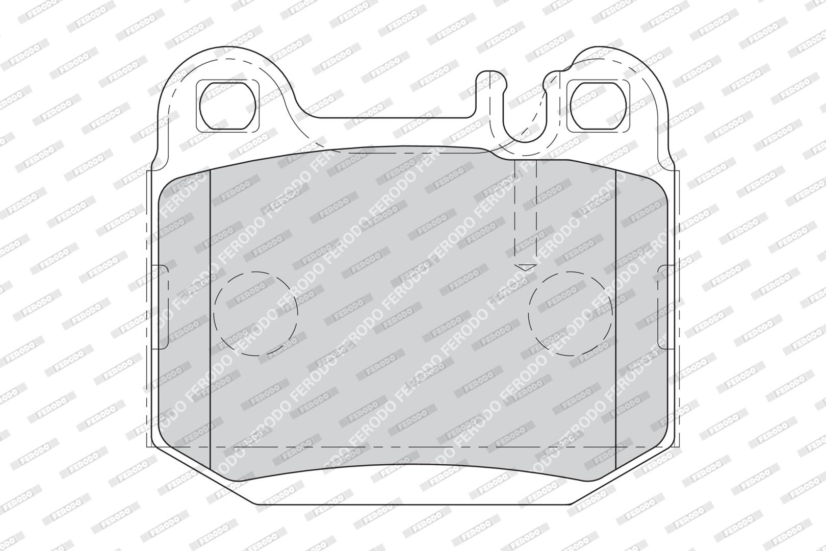 Колодки гальмівні дискові MB M-CLASS (W163) 2.7 1998.02-2005.07 FERODO (FDB1512) Ferodo фото 2