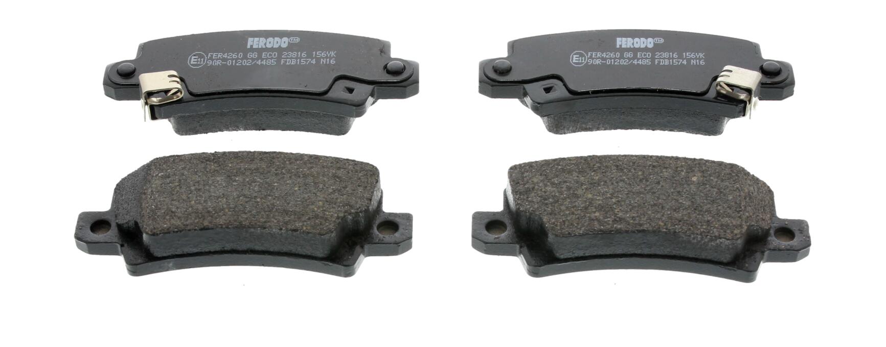 Колодки гальмівні дискові TOYOTA COROLLA ЛІФТБЕК (_E12_) 1.6 2000.08-2008.12 FERODO (FDB1574) Ferodo фото 2